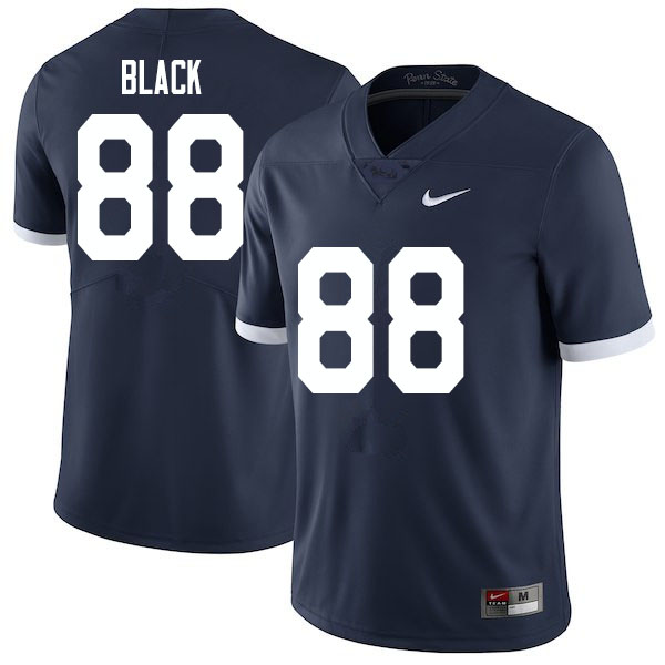 NCAA Nike Men's Penn State Nittany Lions Norval Black #88 College Football Authentic Navy Stitched Jersey XVH0698BX